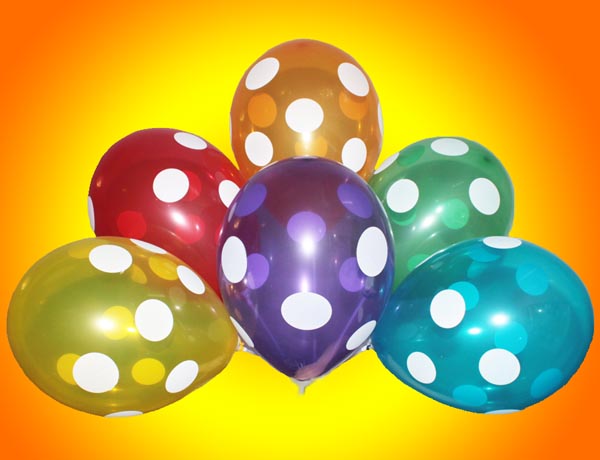 Воздушные шары "Горошек (Полька)"