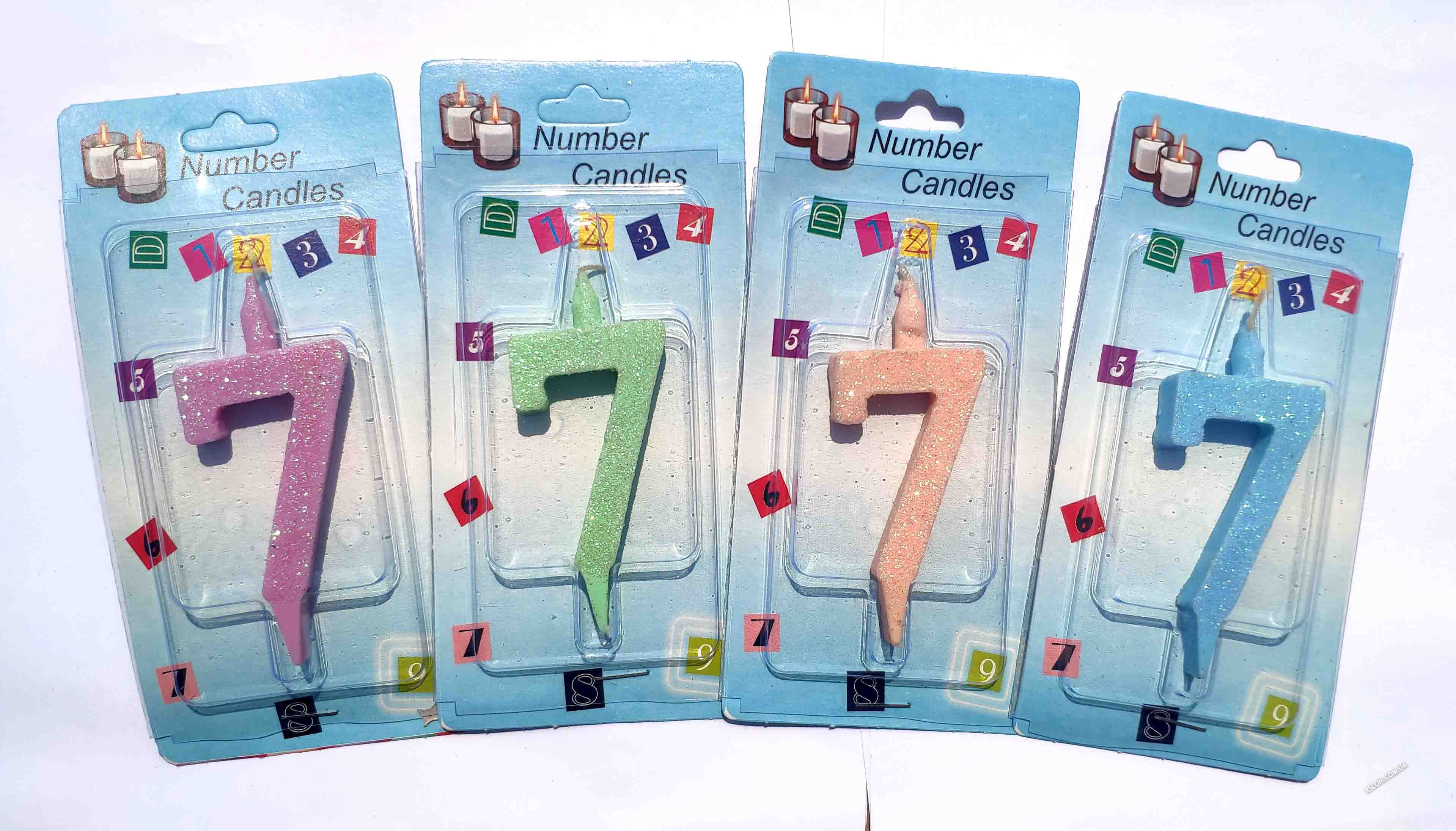 Свечи цифры Макарун