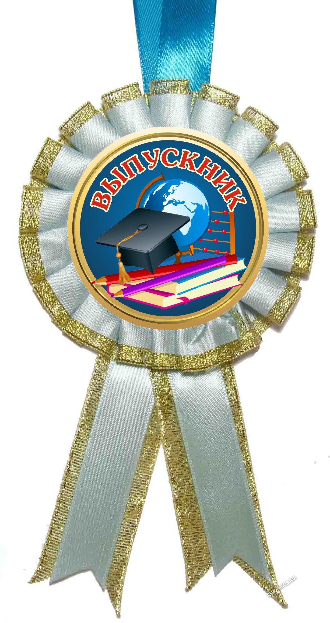 Медаль "Выпускник" (конфедератка). Цвет: Голубой