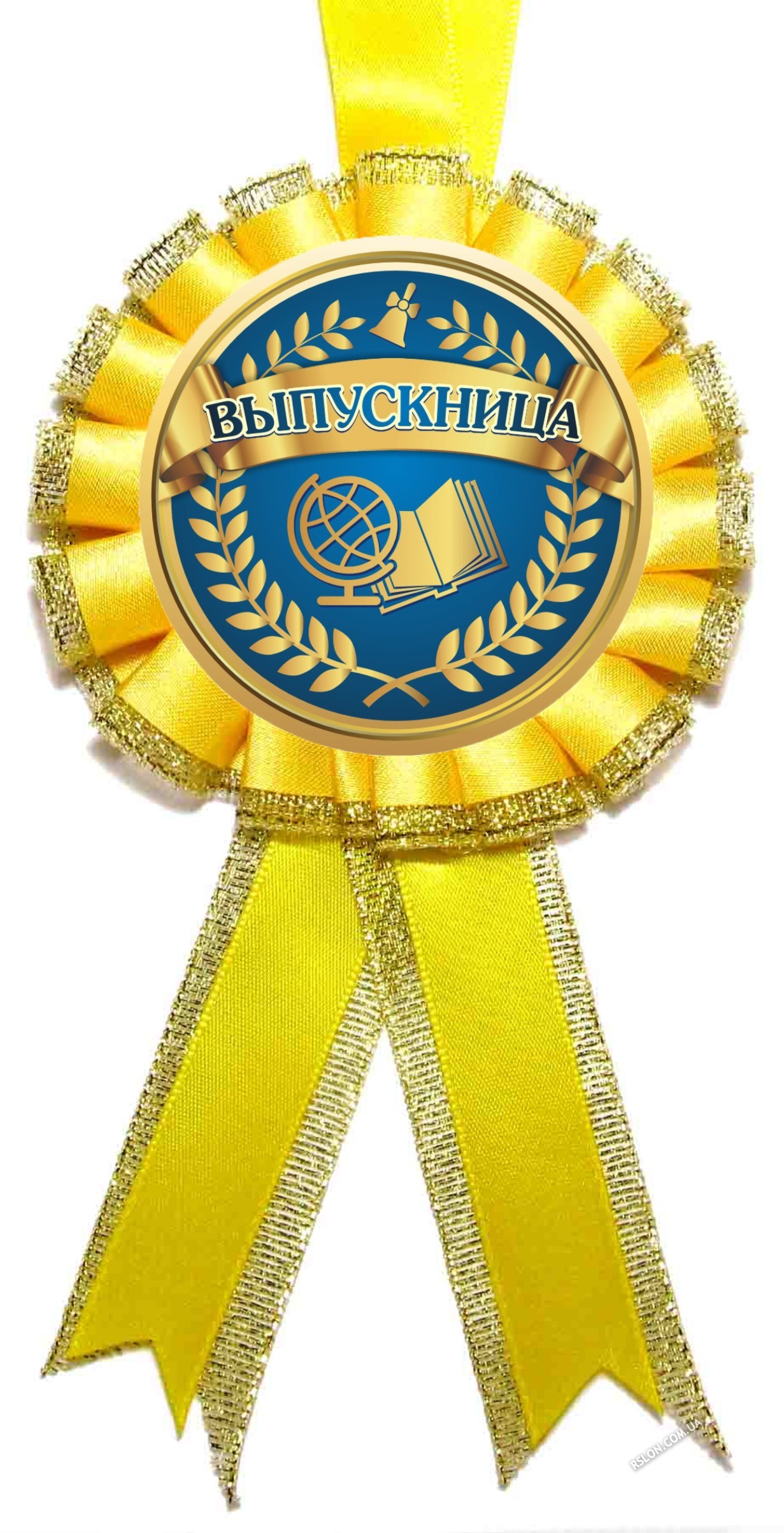 Медаль "випускниця". Колір: Жовтий