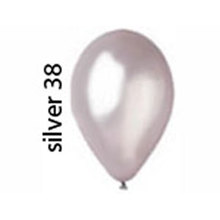 Повітряні кулі АМ50 (38) Колір: срібло металік. Розмір: "5" (13см). В упак: 100шт.