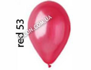Повітряні кулі АМ50 (53) Колір: Червоний металік. Розмір: "5" (13см). В упак: 100шт.