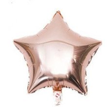 Шар фольгированный "Звезда Розовое Золото". Размер: "18"(45см)