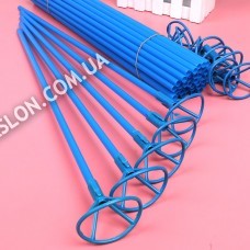 Палочки большие с насадками для шариков. Цвет: Синий. Размер: 50см. В упак: 50 шт.