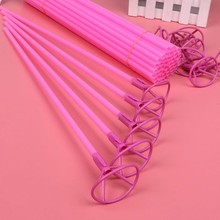 Палочки большие с насадками для шариков. Цвет: Розовый. Размер: 50см. В упак: 50 шт.