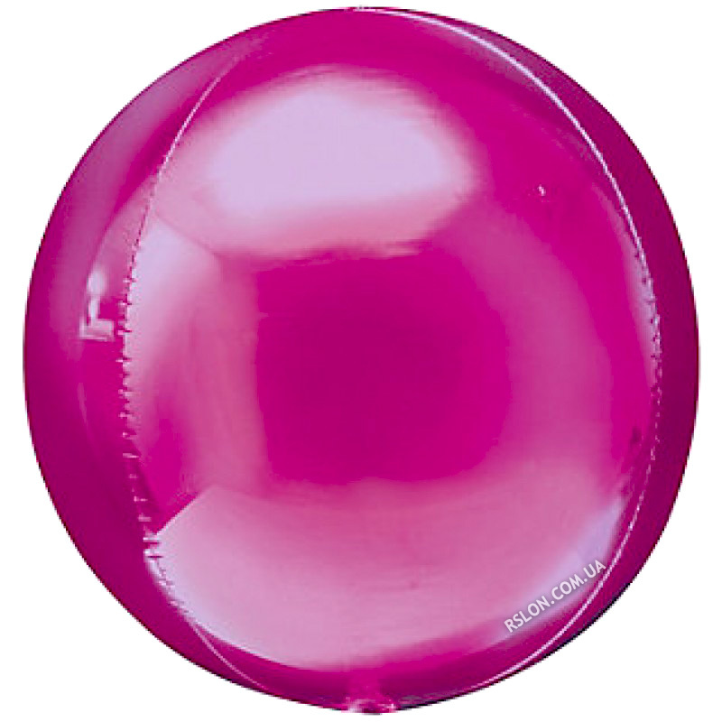 Шар Cфера 3D. Цвет: Малиновый. Размер: 20"(50см).