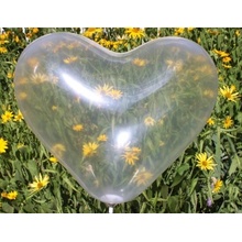 Повітряні кулі серце 6"(15 см) 00 прозорий пастель в упак: 100шт. ТМ "Gemar" Італія