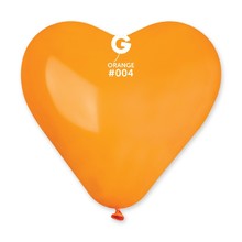 Повітряні кулі серце 6"(15 см) 04 Помаранчевий пастель в упак: 100шт. ТМ "Gemar" Італія