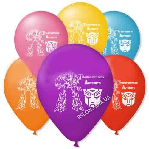 Воздушные шары "Трансформеры" 12"(30см) Пастель Ассорти 2 стороны В упак:100 шт.