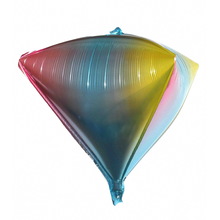 Шар фольгированный фигурный "Алмаз Омбре" Размер:58см*40см.