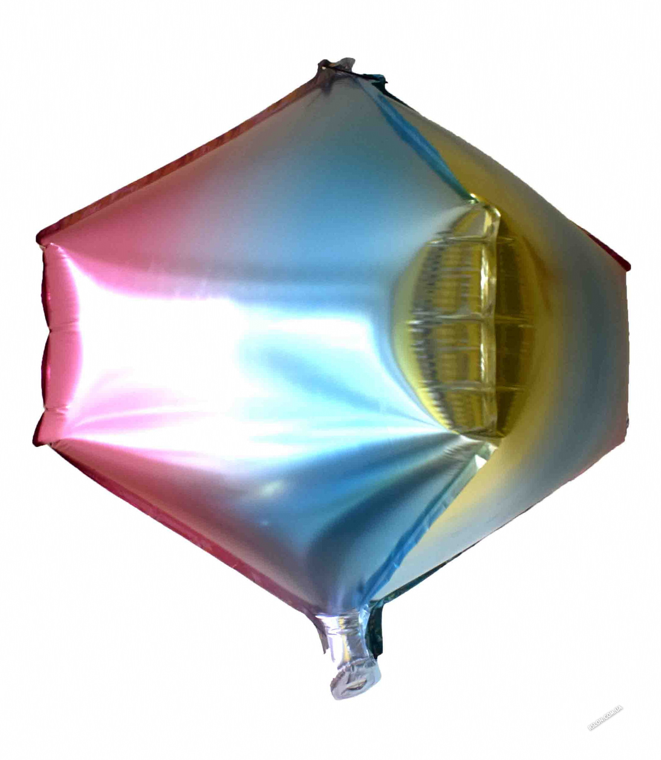 Шар фольгированный фигурный "Многогранник Омбре" Размер:58см*40см.