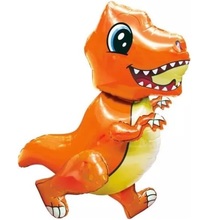 Шар-ходячка "Тиранозавр Малыш Оранжевый" Размер: 77см * 51см.