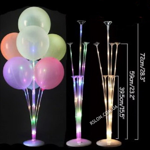 Світиться підставка на 7 повітряних куль. Висота: 70м. Вир-во: Китай