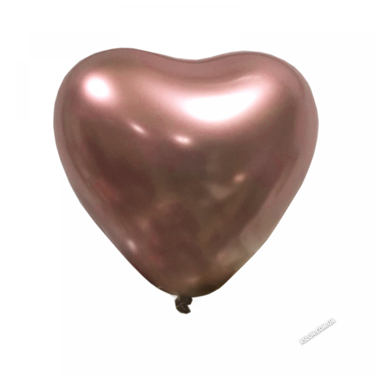 Воздушные шары Сердце "Хром"12"(30см) Хром Розовое золото В упак:50 шт. Пр-во:"Kalisan" Турция