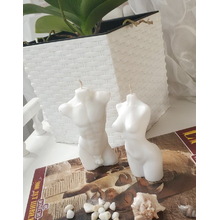 Свічки "Жіночий і чоловічий Торс".Колір:Білий висота: 10см. Матеріал: парафін.