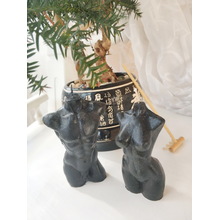 Свічки "Жіночий і чоловічий Торс".Колір:Чорний висота: 10см. Матеріал: парафін.