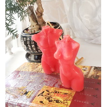 Свічки "Жіночий і чоловічий Торс".Колір:Червоний Висота:10см. Матеріал:Парафін.