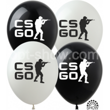 Воздушные шары "Counter Strike" 12"(30 см) пастель ассорти В упак: 100шт ТМ Арт «SHOW»