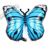 Фольговані фігурні кулі "Метелик Блакитний". Розмір:54х72см Вир-во Китай.