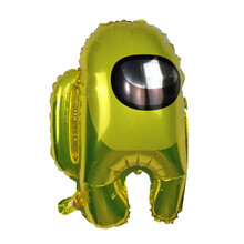 Фольгированный фигурный шар "Among Us"Золотой. Размер:46х60см Пр-во Китай.