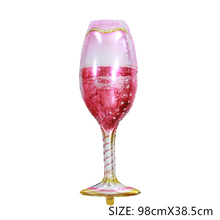 Фольговані фігурні кулі "Келих Рожевий" Розмір:92см*38см.