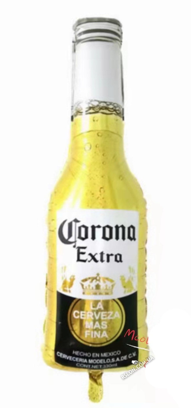 Фольгированный фигурный шар "Бутылка Corona"  Размер:90см*35см.