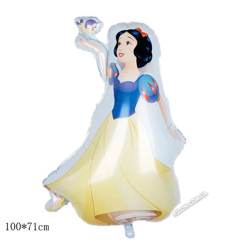 Фольгированный фигурный шар "Белоснежка".  Размер: 100см*71см.