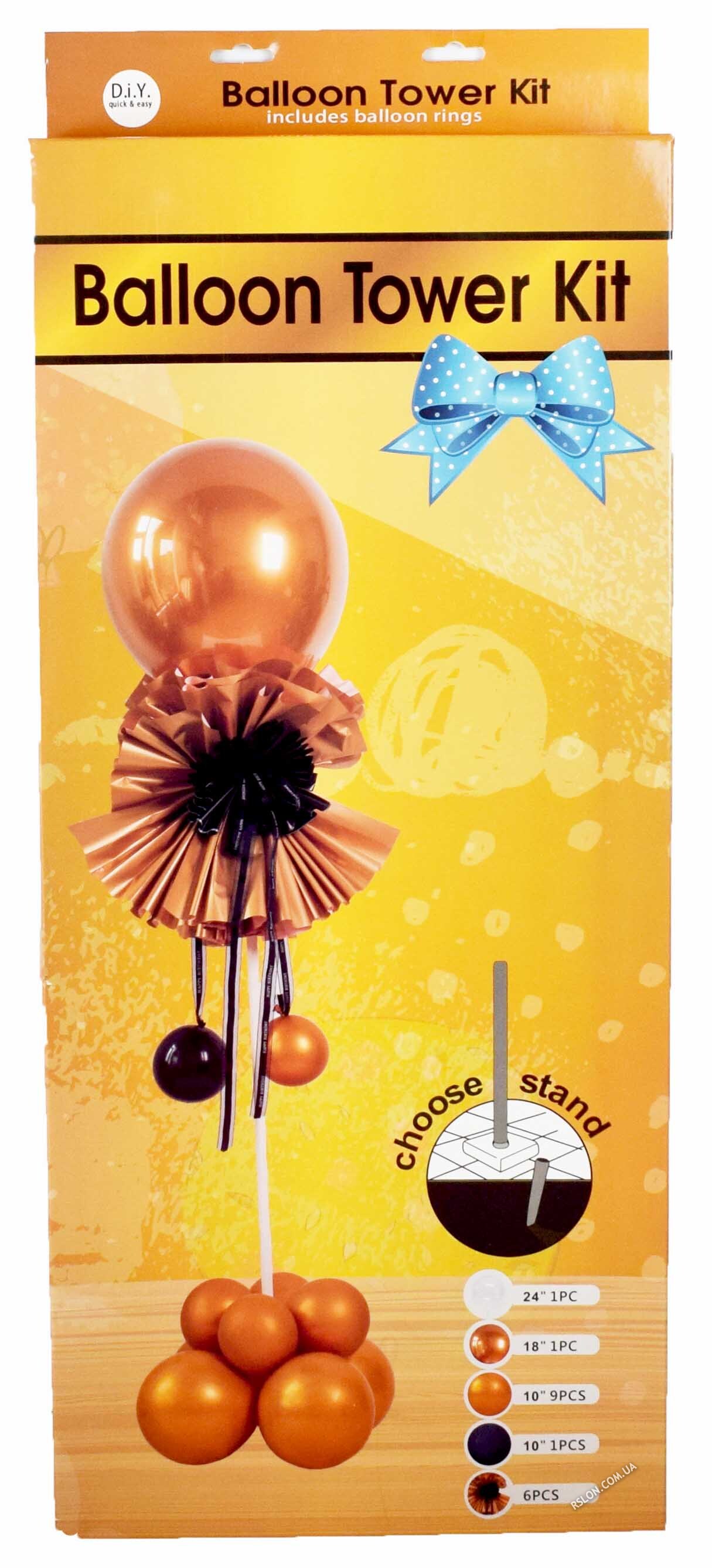 Набір стійка з кулями. Колір: Золото.