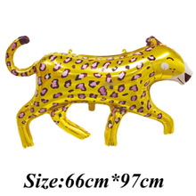 Фольгована фігурна куля "Леопард Золотий".  Розмір: 66см*97см.