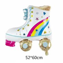 Фольгована фігурна куля "Ролики".  Розмір: 52см*60см.