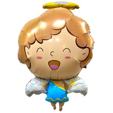 Фольгированный фигурный шар "Ангел мальчик".  Размер: 70см*48см.