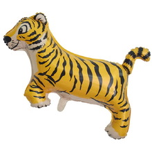 Фольгована фігурна куля "Тигр".  Розмір: 66см*97см.