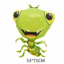 Фольгована фігурна куля "Богомол".  Розмір: 53см*71см.