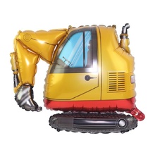 Фольгована фігурна куля "екскаватор".  Розмір: 72см*63див.