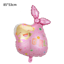 Фольгированный фигурный шар "Девочка в пелёнке".  Размер: 85см*53см.