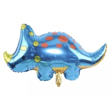 Фольгована фігурна куля "Динозавр Трицератопс".  Розмір: 86см*58см.