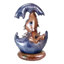 Фольгированный шар-ходячка "Анкилозавр в скорлупе" Размер: 55см * 33см.