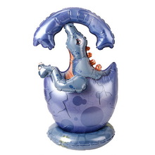 Фольгированный шар-ходячка "Стегозавр в скорлупе" Размер: 55см * 33см.