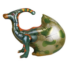 Фольгированный шар-ходячка "Паразауролоф в скорлупе" Размер: 63см * 46см.