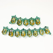 Фольгированная гирлянда "Happy Birthday". Цвет: Бирюзовый. Длина: 2м.