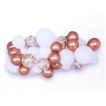 Гирлянда из воздушных шаров "Бело-Золотая". Размер: 5м.