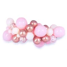 Гирлянда из воздушных шаров "Розовая с золотом". Размер: 5м.