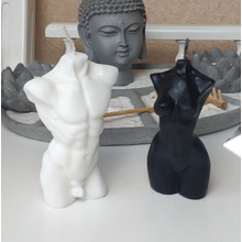 Свічки фігурки "Інь-Ян". Колір:Чорний/Білий Висота:10см. Матеріал:Парафін.