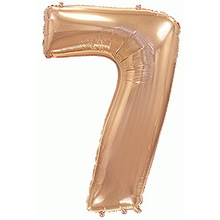 Куля цифра "7" колір: Рожеве золото. Розмір: 40" (100см). Пр-під: FlexMetal (Іспанія)