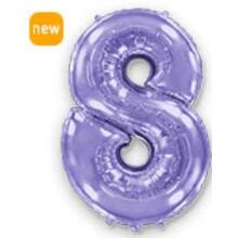 Куля цифра "8" Колір: Ліловий. Розмір: 40" (100см). Пр-під: FlexMetal (Іспанія)