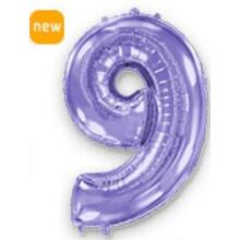 Шар цифра "9" Цвет: Лиловый. Размер: 40"(100см). Пр-во: FlexMetal (Испания)