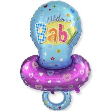 Фольгированный фигурный шар "Соска синяя". Размер:101cм * 58cм Пр-во: FlexMetal (Испания)