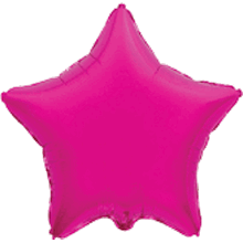 Фольгированный шар Звезда. Цвет: Фукция. Размер:18″(45см). Пр-во: FlexMetal (Испания)