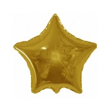 Фольгированный шар Мини Звезда. Цвет: Золото. Размер:9″(23см). Пр-во: FlexMetal (Испания)