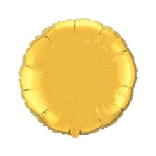 Фольгированный шар Круг. Цвет: Золото. Размер:18″(45см). Пр-во: FlexMetal (Испания)